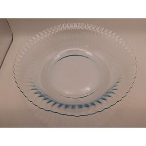 Lot of 8 Colorex Glass Scalloped  1.3L Bowl Made in Brazil Light Blue